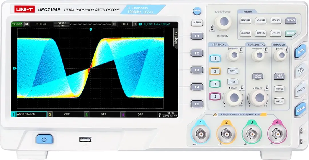UNI-T UPO2104E Oscilloscoop 100MHz