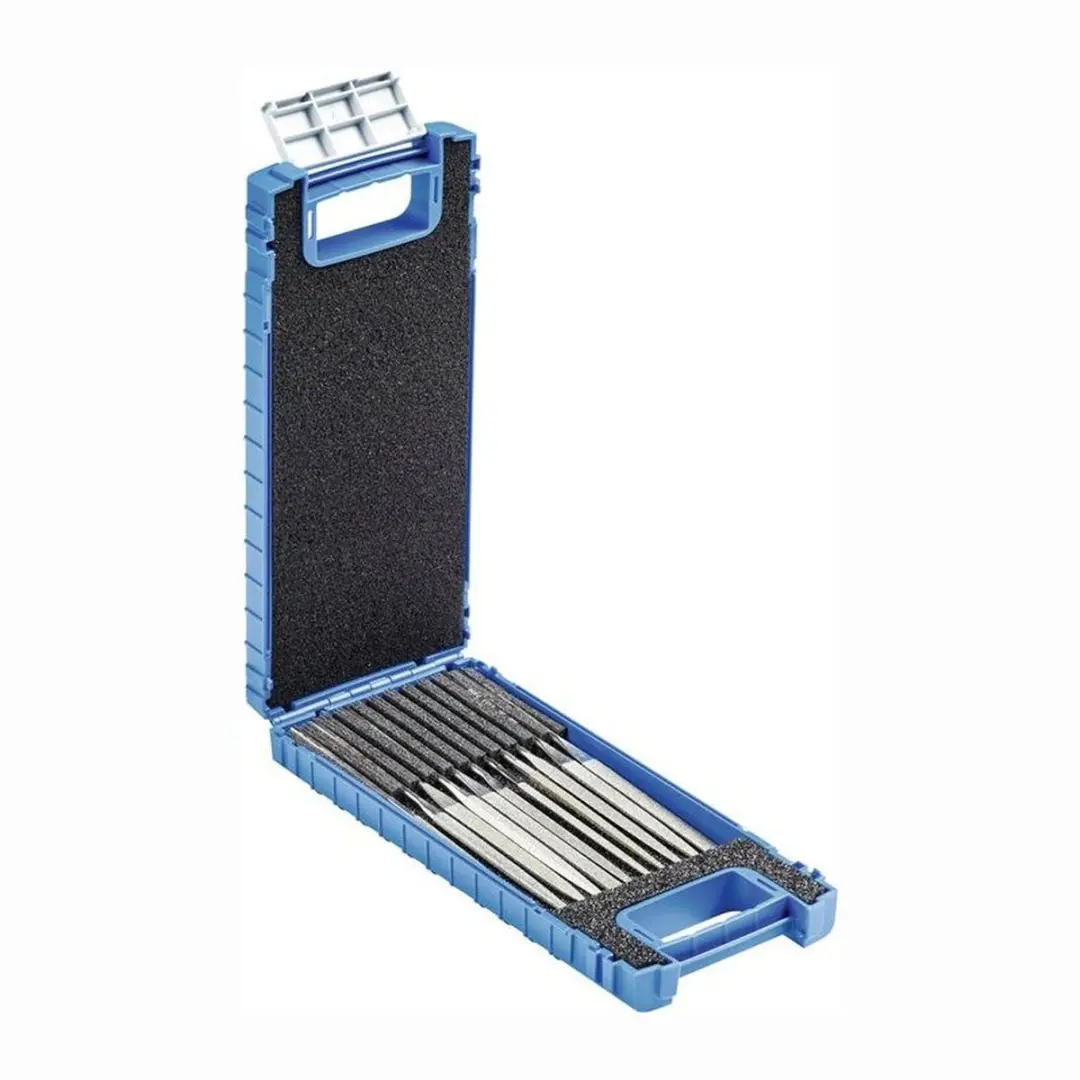 Pferd Diamant Naaldvijlen-set 11-delig - Blauw/Zilver