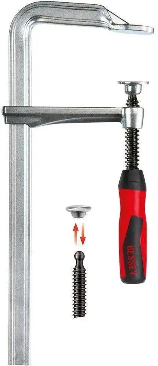 Bessey GZ30-2K Lijmtang 300/140mm - Zwart/Rood