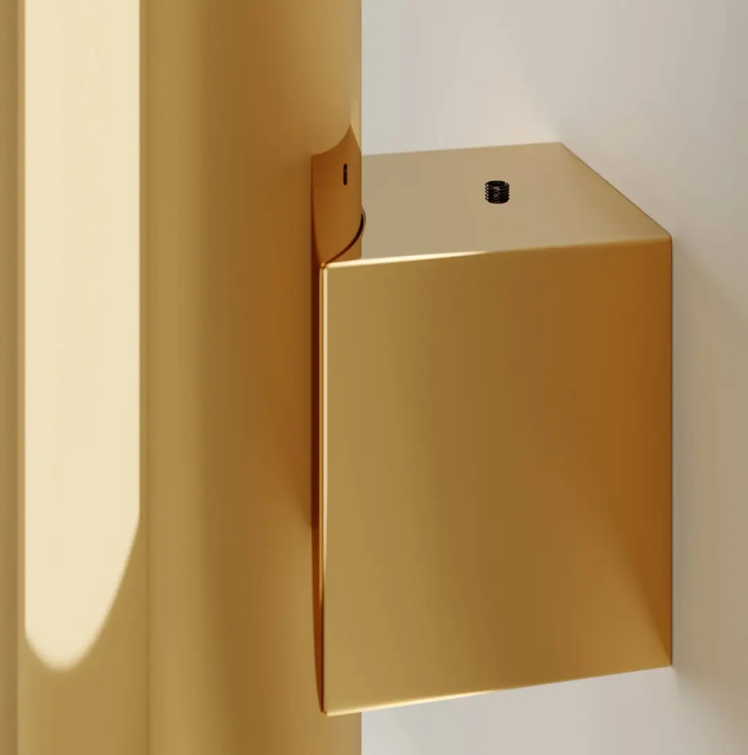 Euluna Wandlamp 2 Lichtpunten GU10 - Staal Messing - afbeelding 4 van 6