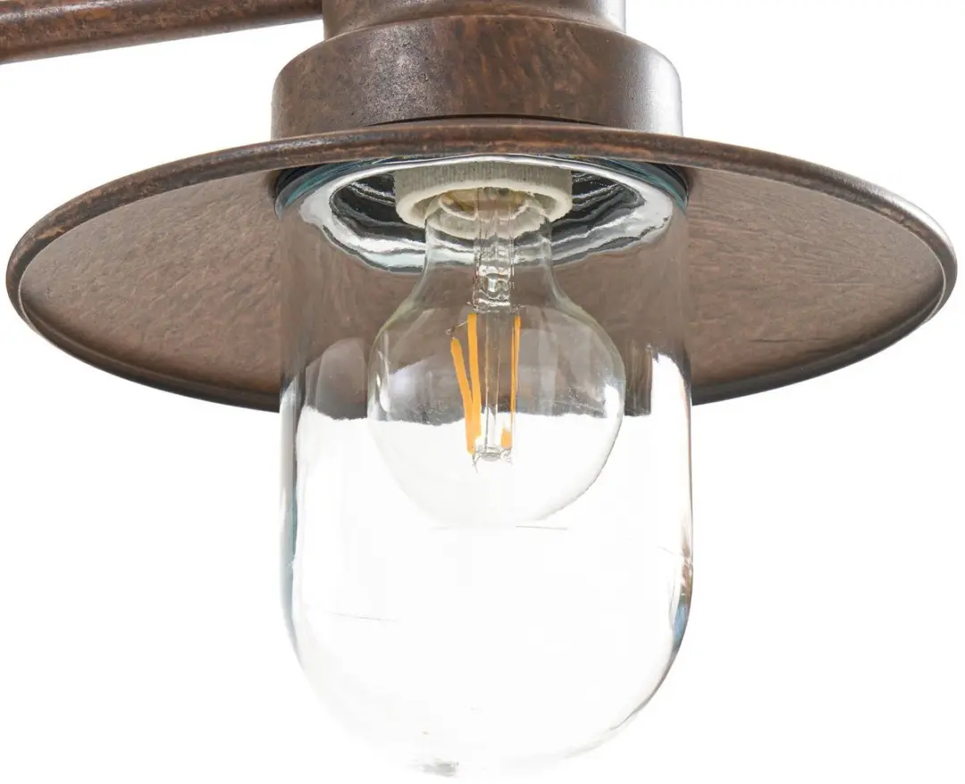 Lindby Tuinpadverlichting Staal Glas 15W E27 Roestkleurig