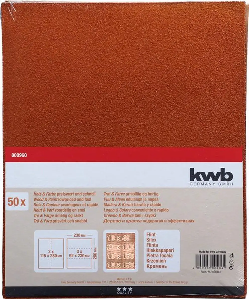 KWB Schuurpapier 50 Stuks