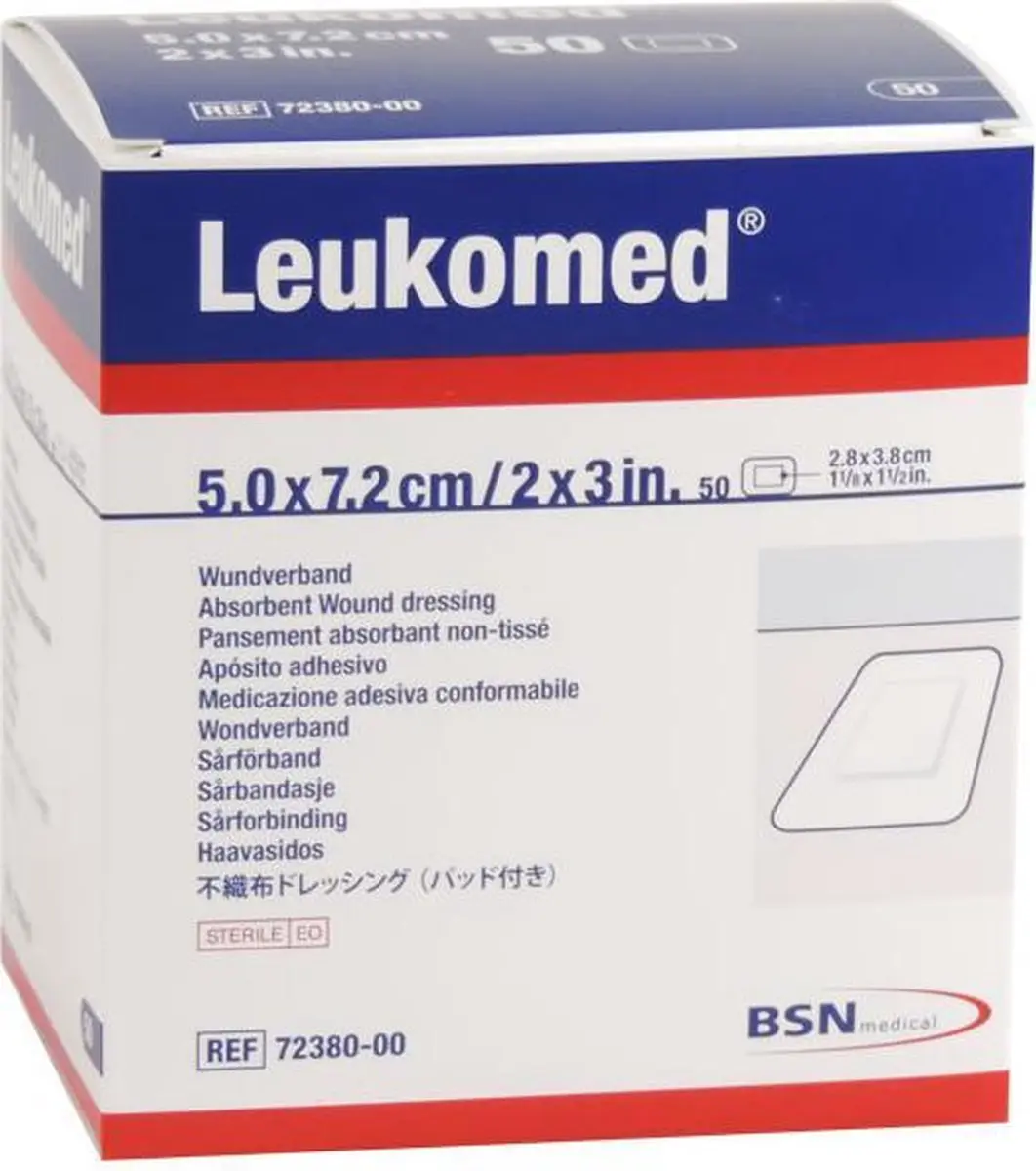 Leukomed 7.2X 5cm Steriel - 50 Stuks