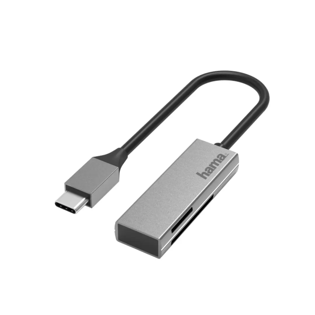 Hama USB-C Card Reader 00200131 - Zilver
