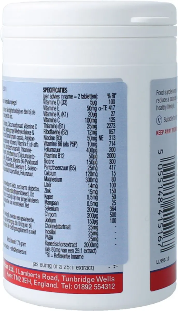 Lamberts Multi Guard Sugar Control 120 Tabletten