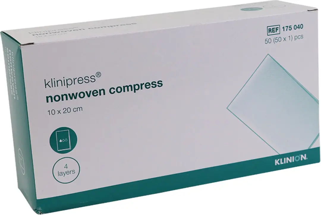 Klinion Gaaskompres NW Steriel 10x20cm - 50 Stuks