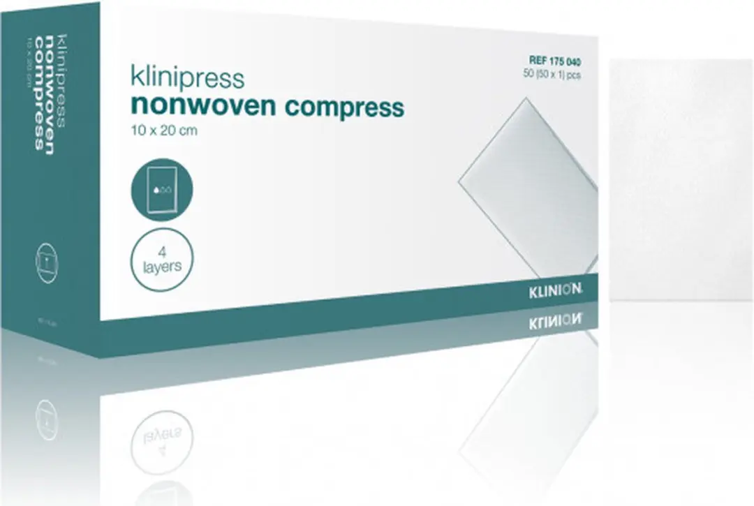 Klinion Gaaskompres NW Steriel 10x20cm - 50 Stuks