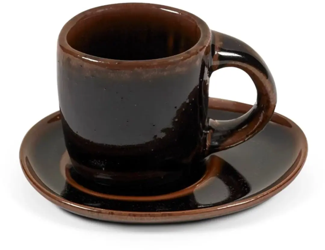 Serax Uncharted Out of Lines Koffieschotel 15x12.2cm - Bruin