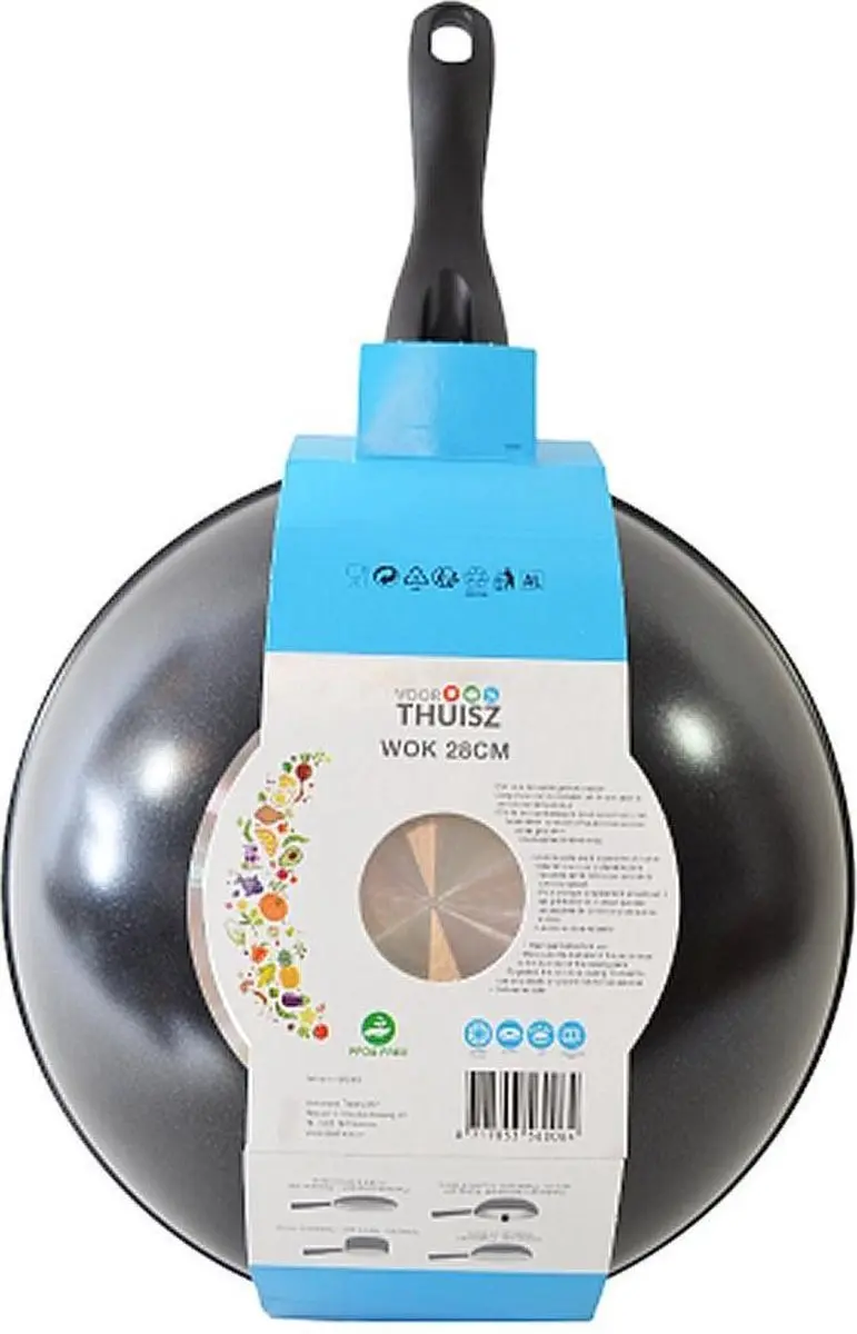 Voor Thuisz Lugano Wok 28cm - Blauw