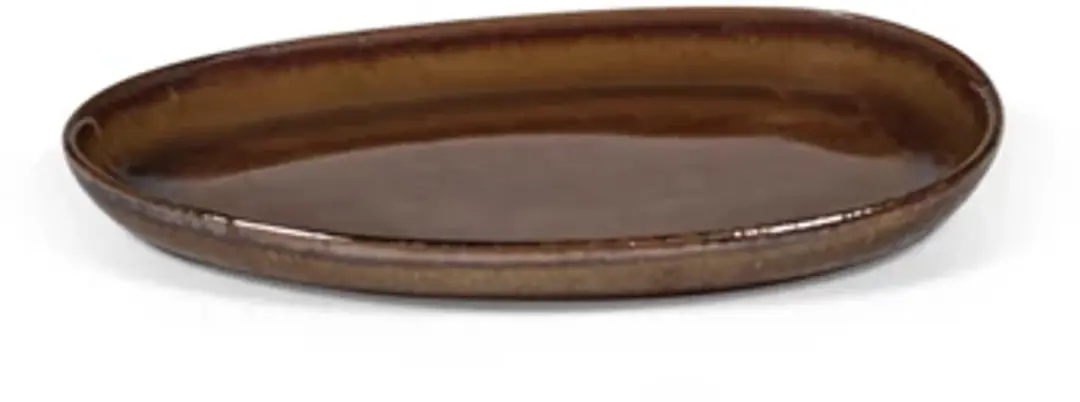 Serax Uncharted Out of Lines Plat Bord 14x10.5cm - Ocher