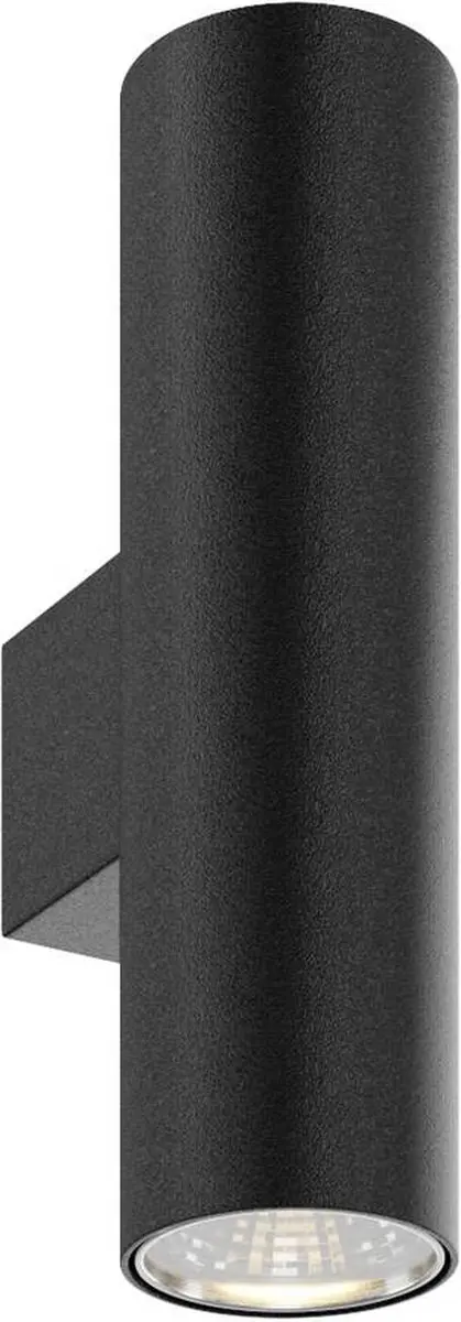 Euluna Wandlamp 2 Lichtpunten - Staal - Zwart - afbeelding 5 van 6
