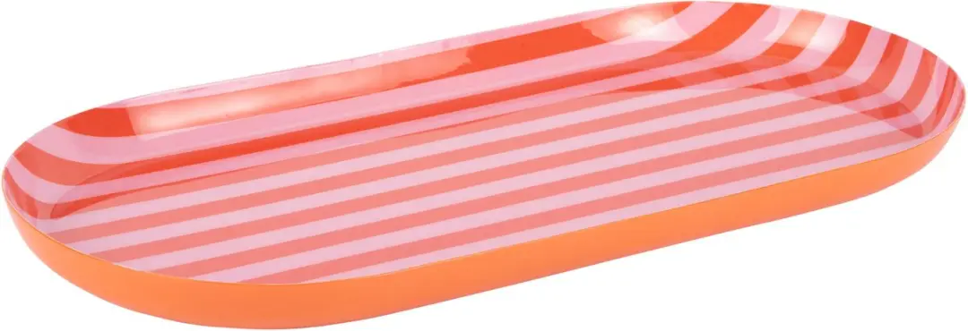 Present Time Dienblad Animado Oval Large PT4401OR - Oranje