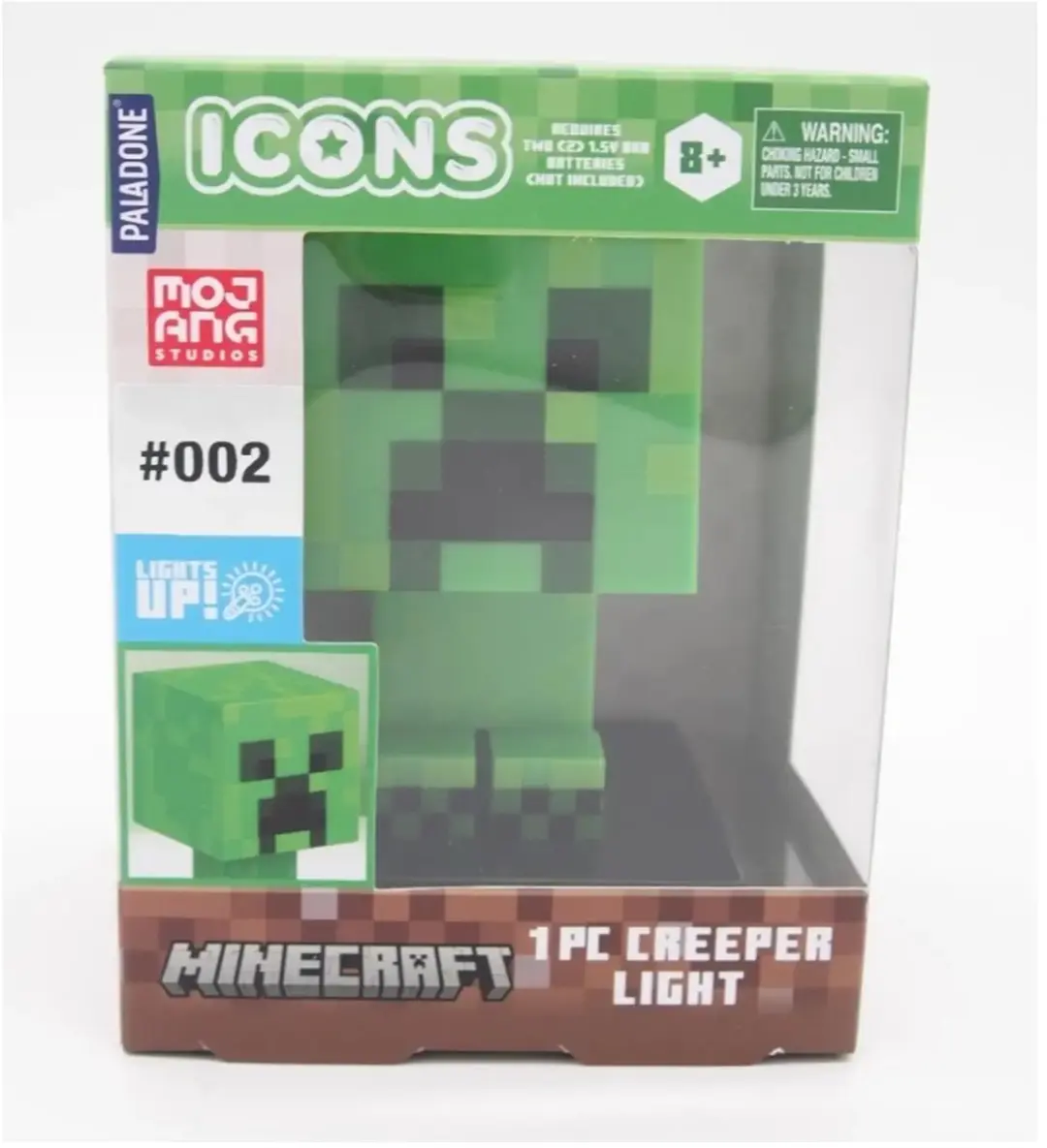 Minecraft Creeper Nachtlamp 11cm - Warm Wit