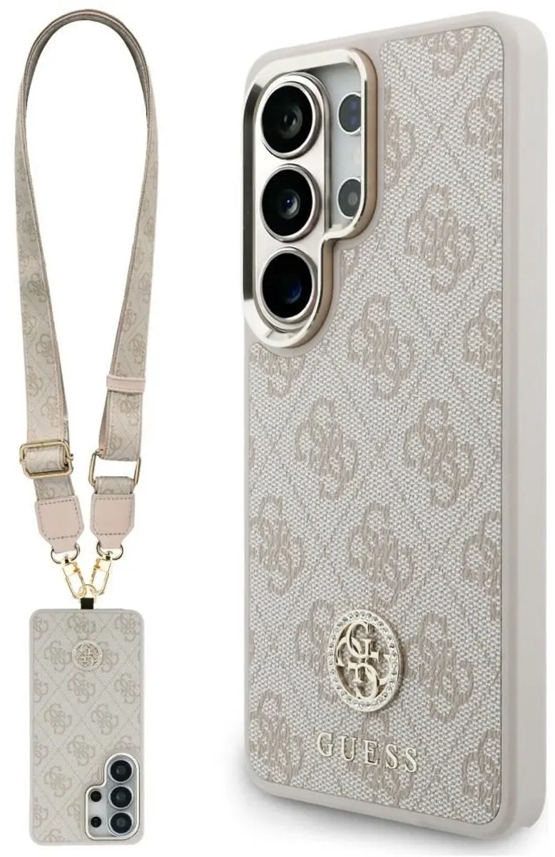 Guess 4G Big Rhinestone Triangle Strap MagSafe Hoesje