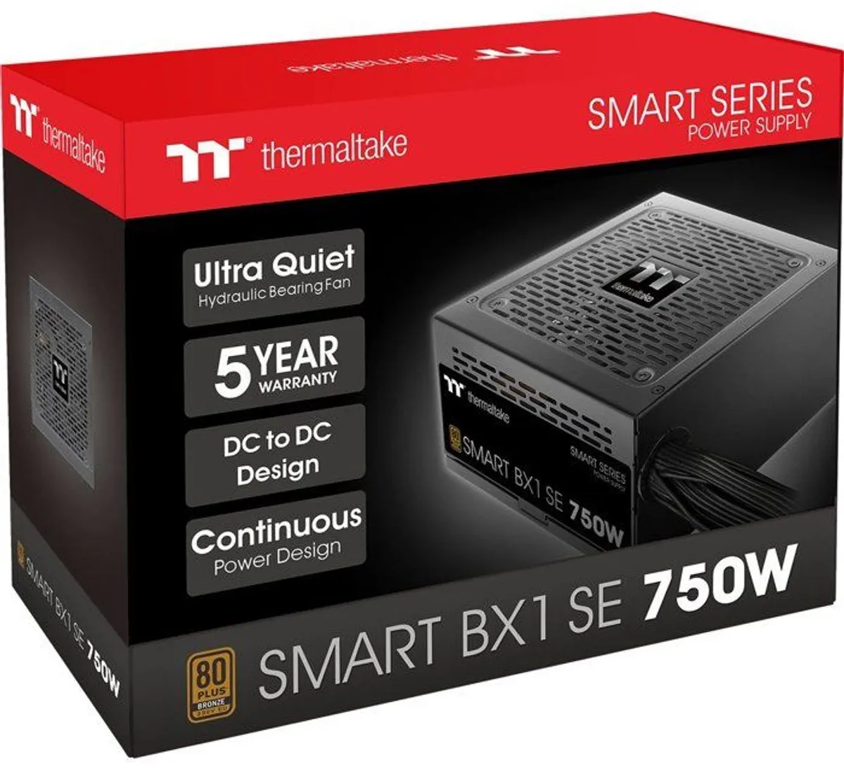 Thermaltake SMART BX1 SE 750W Voeding - 80 Plus Bronze