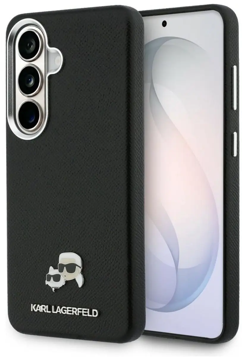 Karl Lagerfeld Saffiano KC Metal Logo MagSafe Hoesje S26