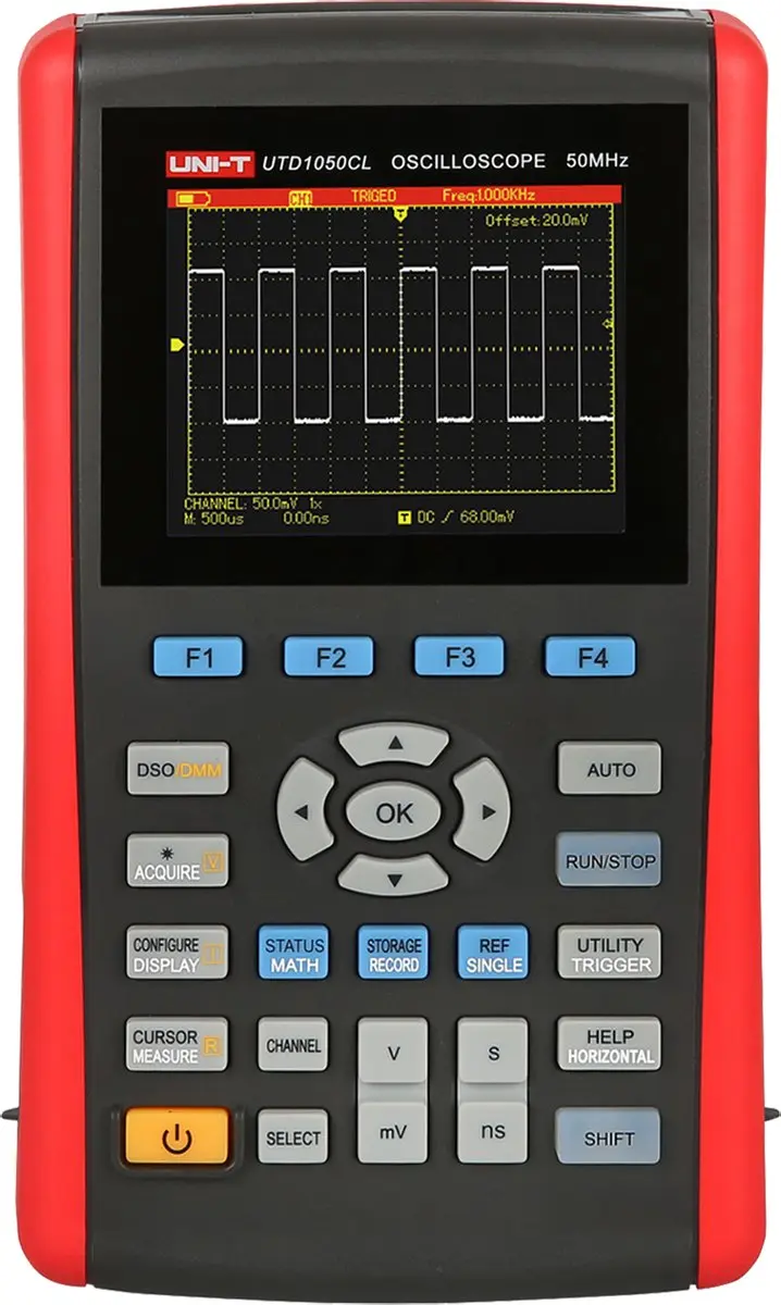 UNI-T UTD1050CL Oscilloscoop 50MHz - Grijs/Zwart