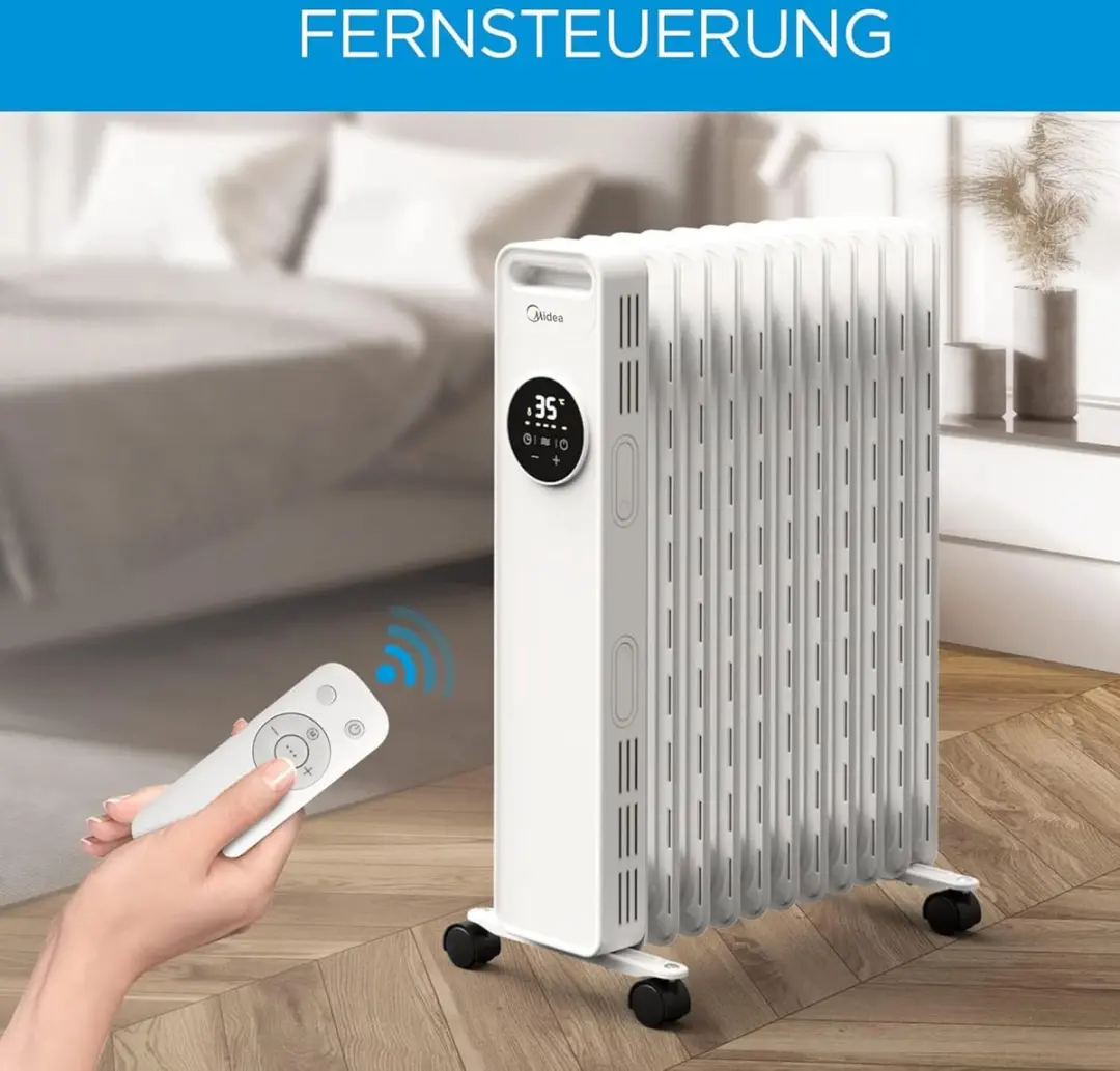 Midea Olieradiator 2300W - 11 Ribben - 24-uurs Timer