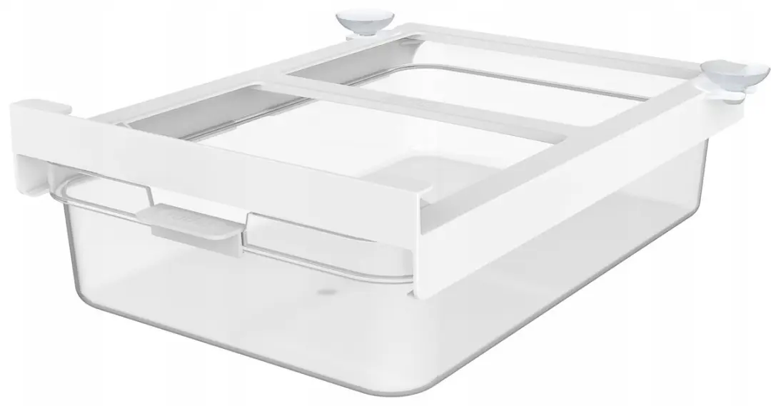 Rotho Cauma Koelkastlade Organizer 2,6L - Wit/Transparant