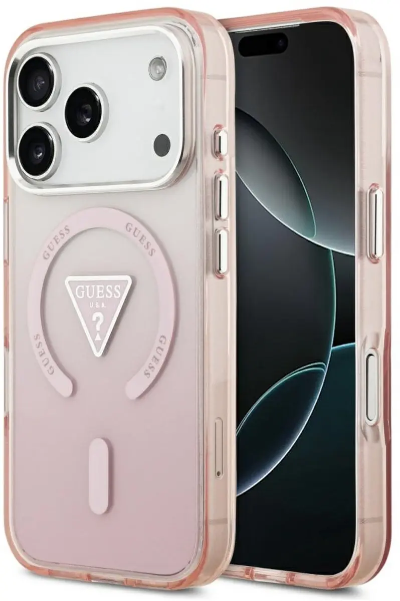 Guess IML Gradient Triangle Logo MagSafe Hoesje iPhone 17 Pro