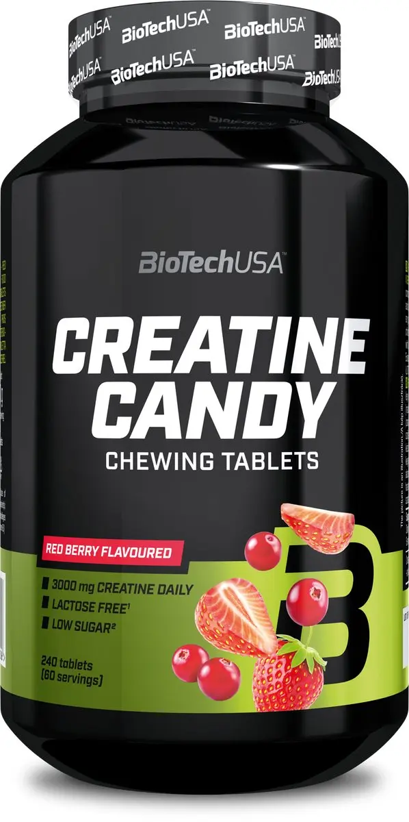 BioTechUSA Creatine Candy Rode Bessen
