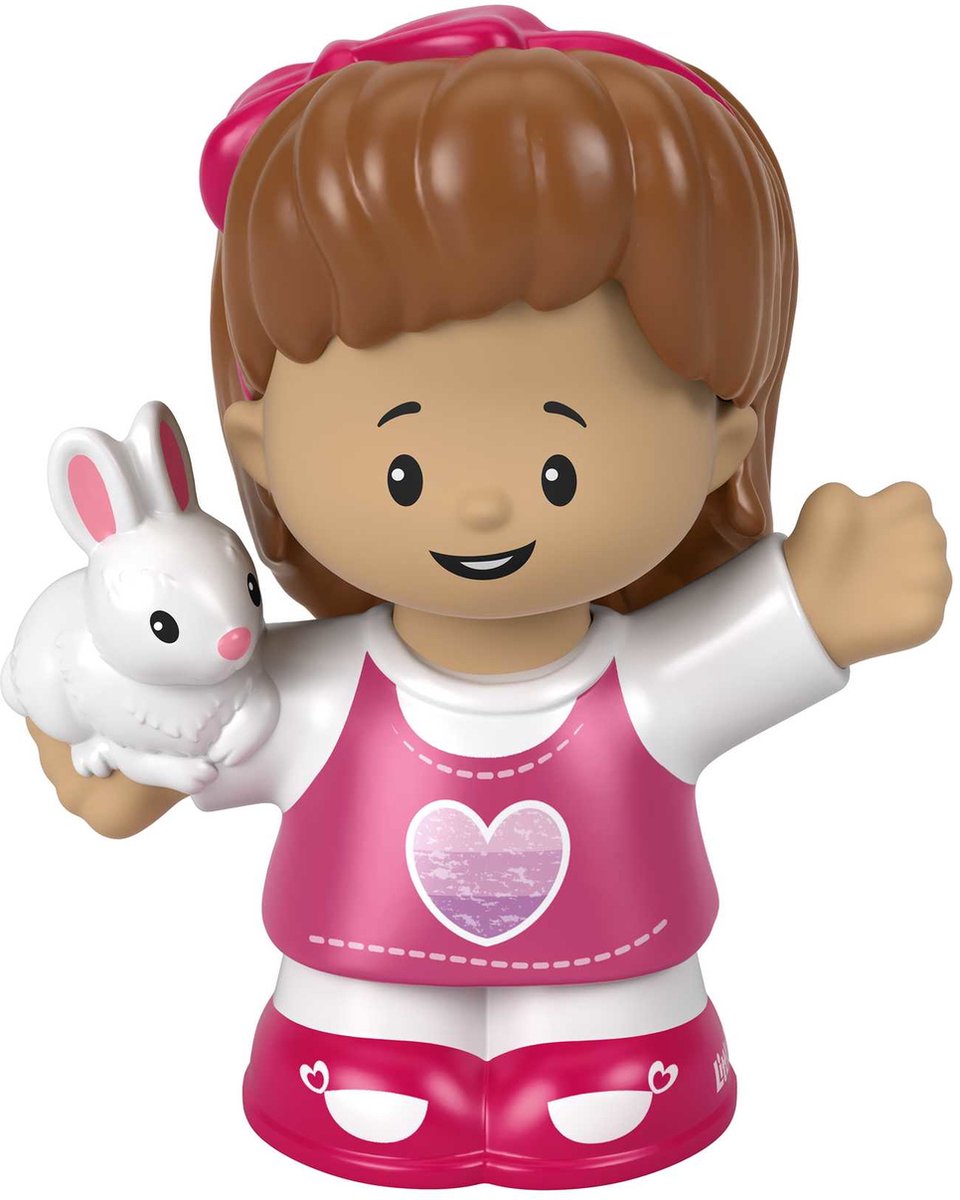 Fisher-Price Little People Mia with Bunny, 1 jaar, Meerkleurig