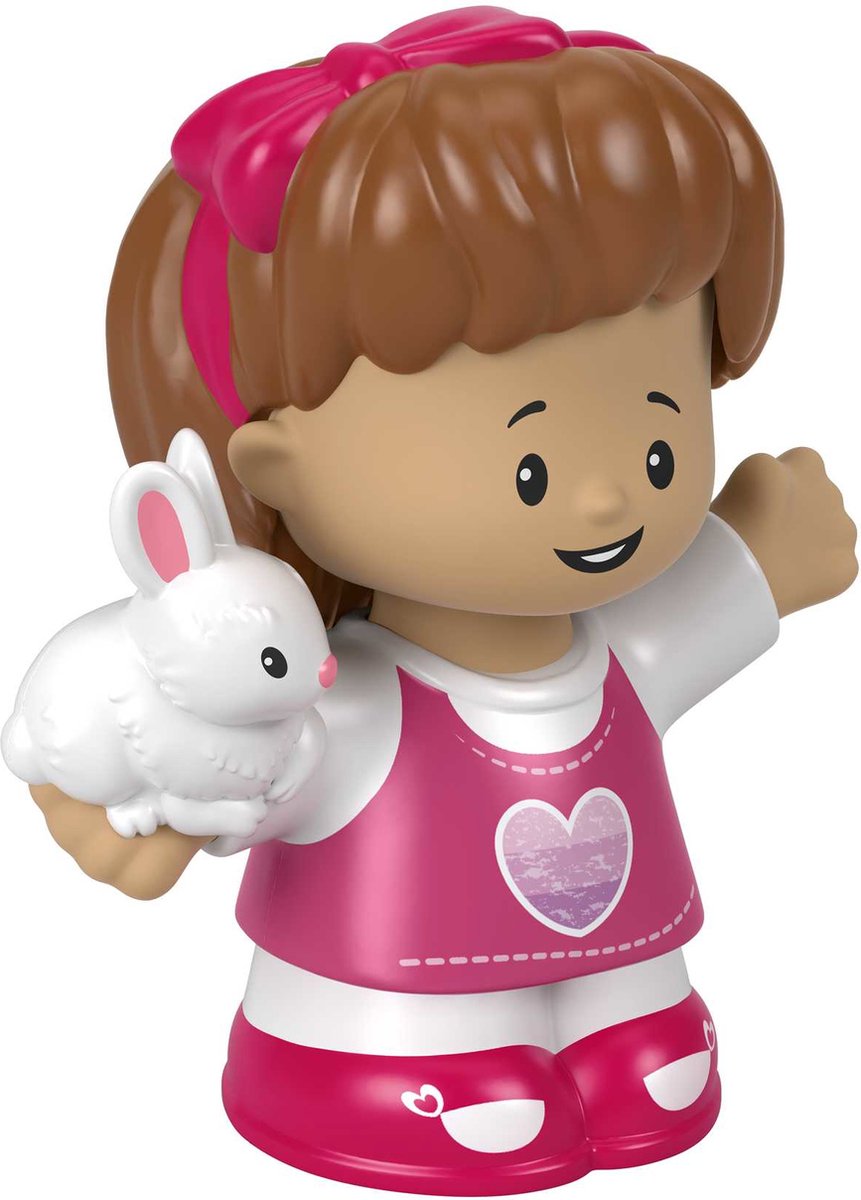 Fisher-Price Little People Mia with Bunny, 1 jaar, Meerkleurig