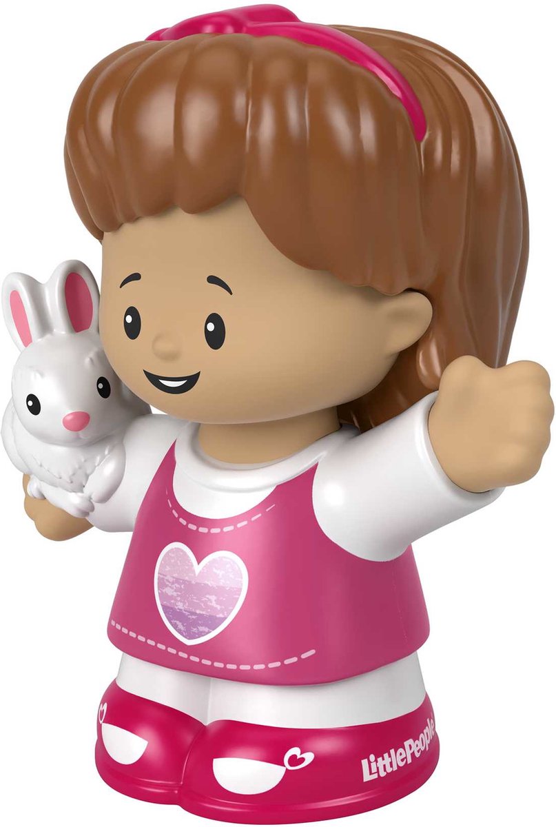 Fisher-Price Little People Mia with Bunny, 1 jaar, Meerkleurig