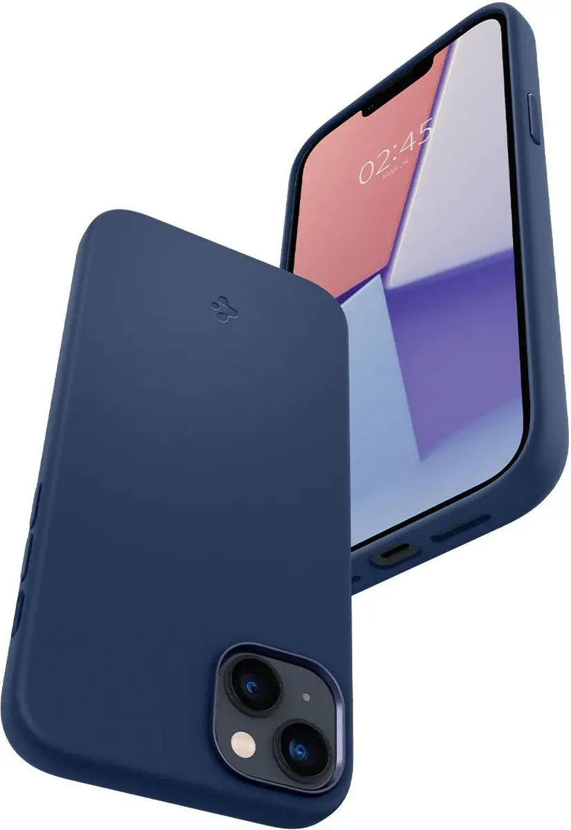 Spigen Silicone Fit MagSafe Hoesje iPhone 14 - Blauw