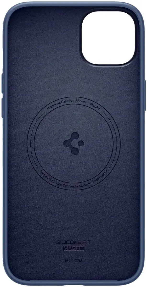 Spigen Silicone Fit MagSafe Hoesje iPhone 14 - Blauw