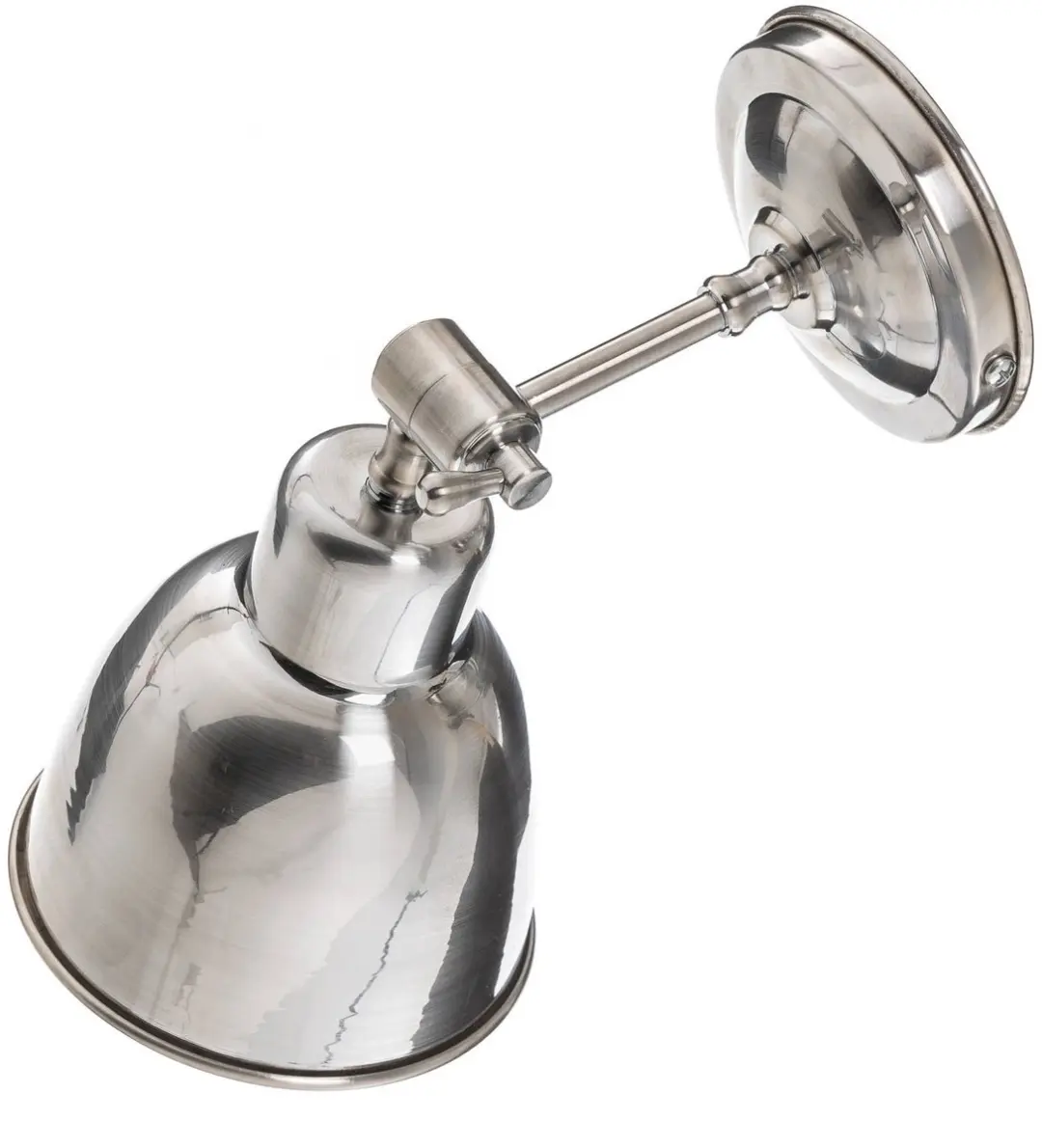 Euluna Wandlamp 1 Licht E27 - Chroom - afbeelding 2 van 6