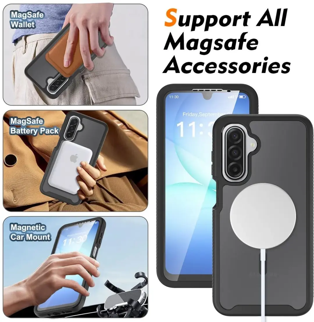 Selected Hoesje Samsung Galaxy A16/A17/A26 - MagSafe - Matte Zwart - afbeelding 6 van 6