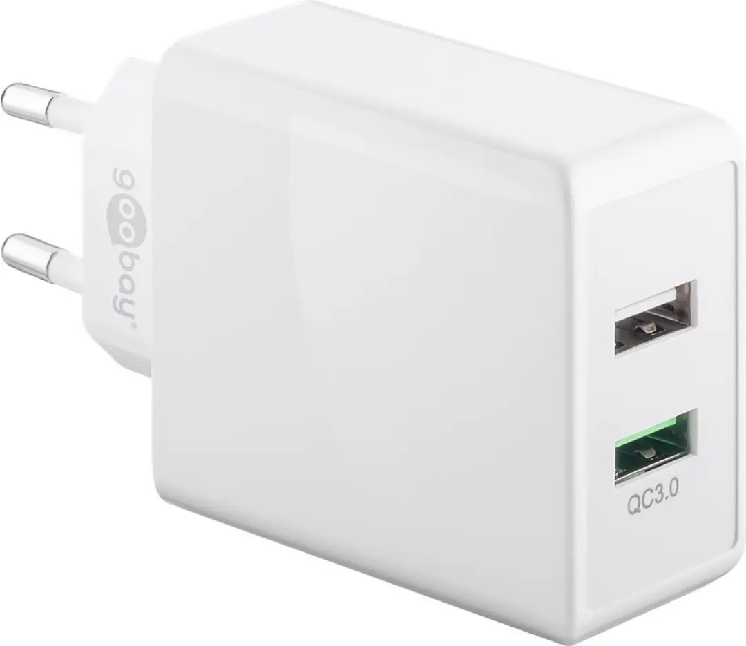 Goobay 44957 USB Thuislader 28W - 2 Poorten - Wit