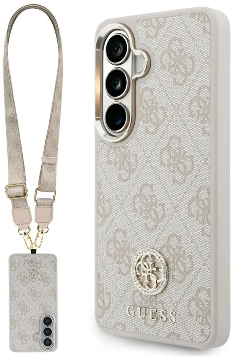Guess 4G Big Rhinestone Triangle Strap MagSafe Hoesje