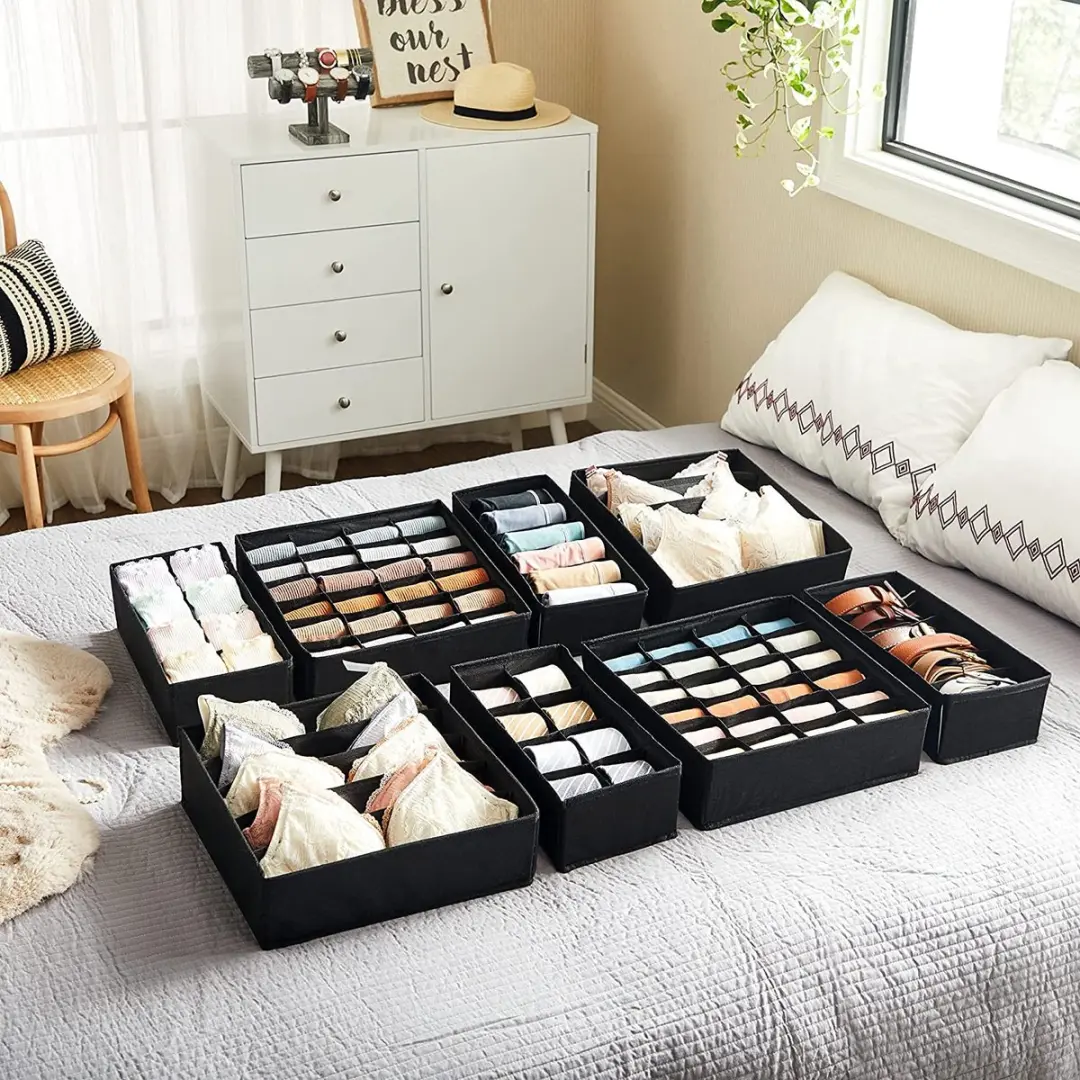 Songmics Ondergoed Organizer 10L - Grijs