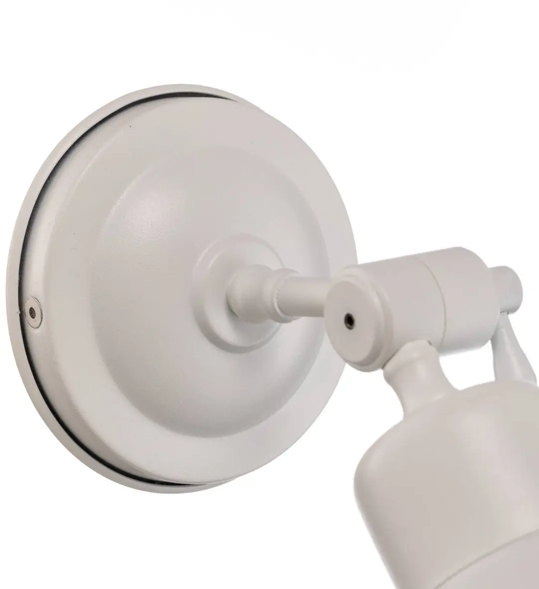 Euluna Wandlamp Staal 22cm - 1 Lichtpunt - E27 - Wit - afbeelding 2 van 6