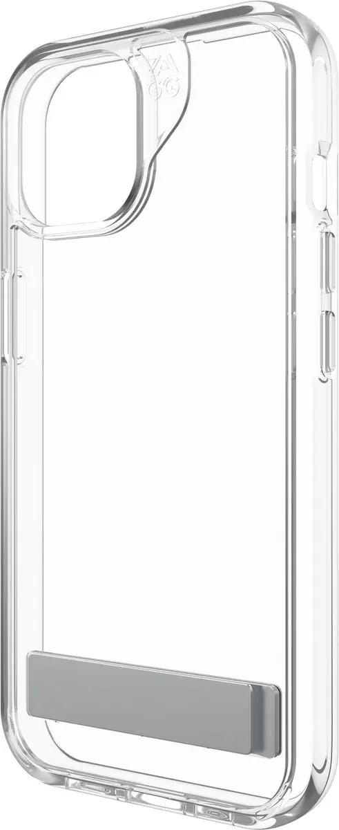 ZAGG Crystal Palace Snap Kickstand Hoesje - iPhone 13/14/15/16e - Transparant - afbeelding 6 van 6