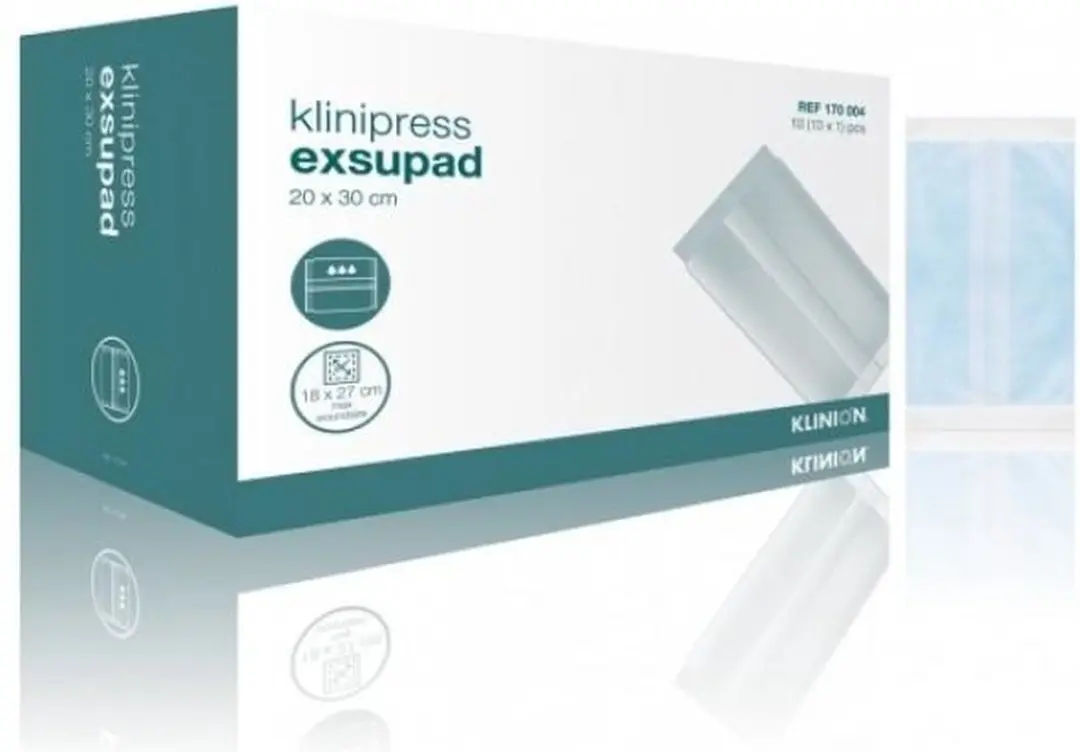 Klinion Exsupad Zwaar Absorberend Wondverband Steriel 20x30cm