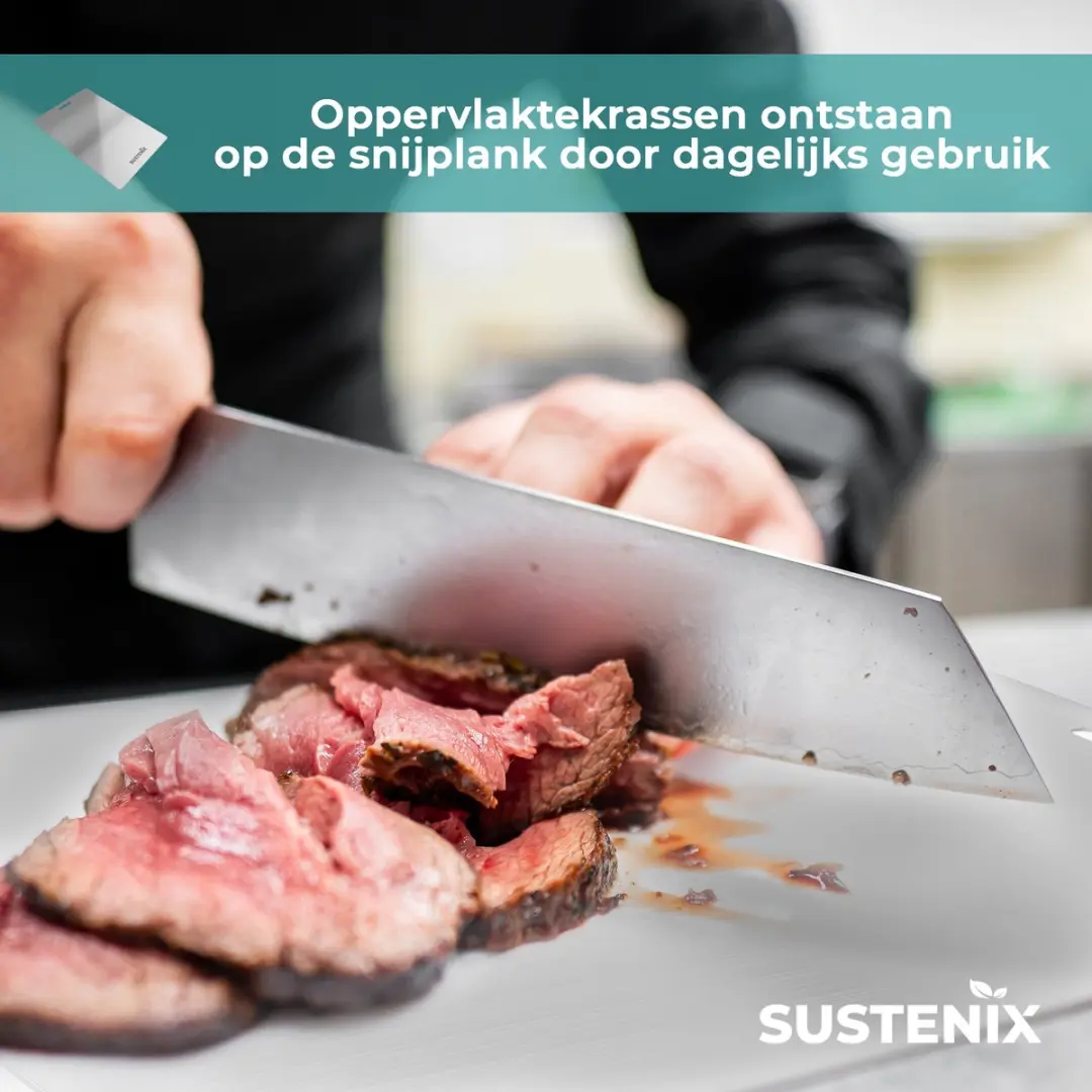 Sustenix Titanium Snijplank 36x25cm - Antibacterieel - afbeelding 6 van 6