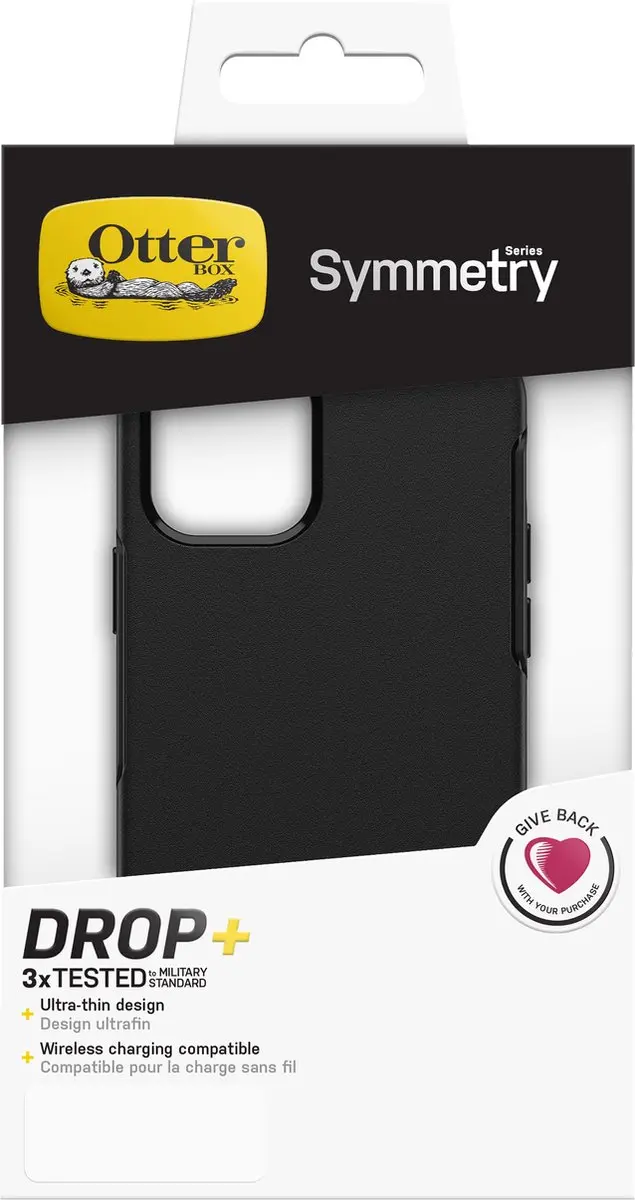 OtterBox Symmetry 77-65414 iPhone 12 Pro Hoesje - Zwart
