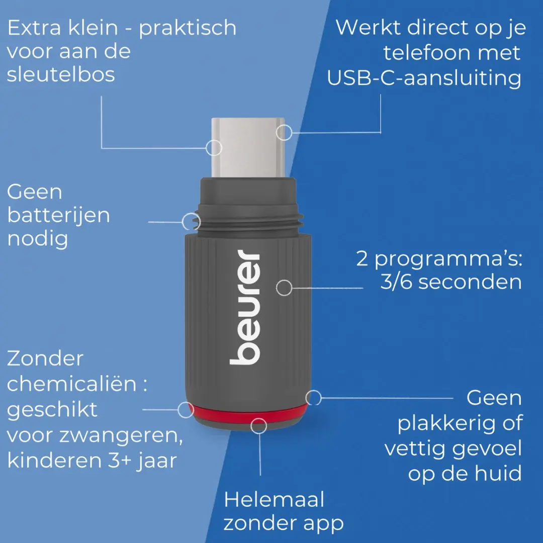 Beurer BiteX Go BR75 Insectenbeetheler - Graphite Grey