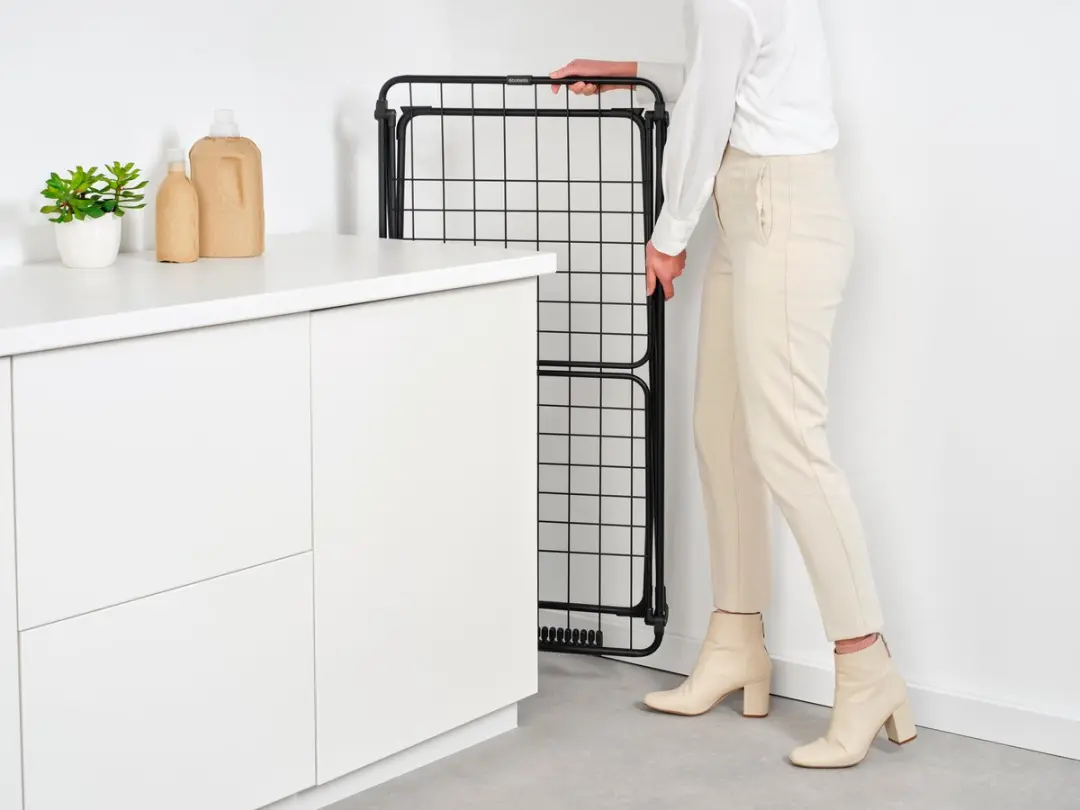 Brabantia HangOn Too Droogrek 22m - Inklapbaar - Matt Black - afbeelding 6 van 6