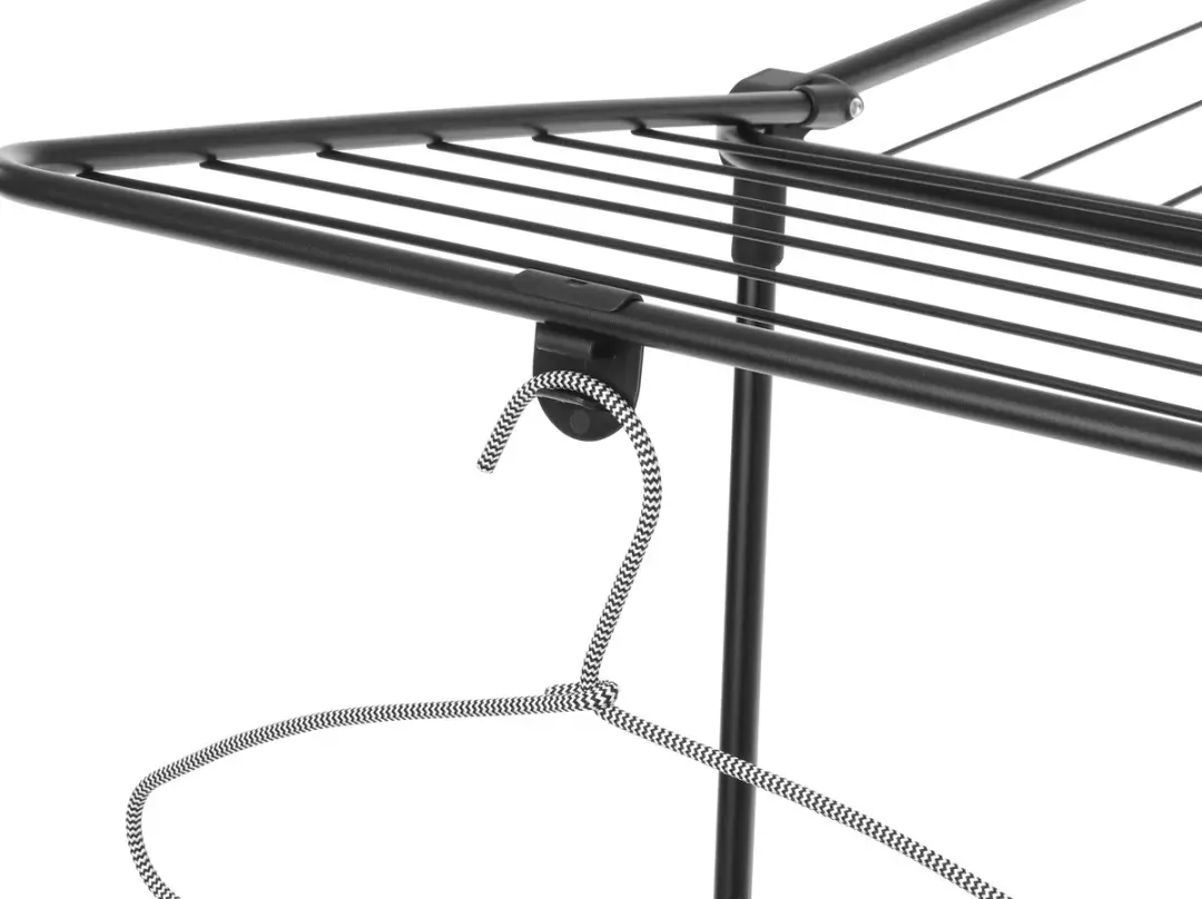 Brabantia HangOn Too Droogrek 22m - Inklapbaar - Matt Black - afbeelding 3 van 6