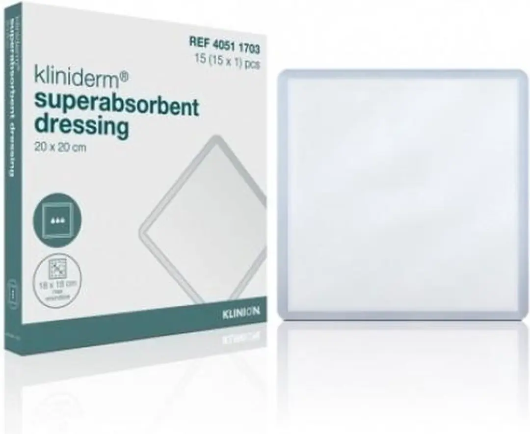Klinion Kliniderm Superabsorberend Verband 20x20cm