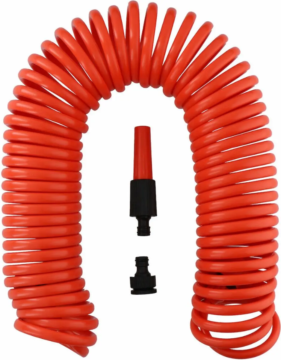 BLACK+DECKER Flexibele Tuinslang 15m Spiraalslang