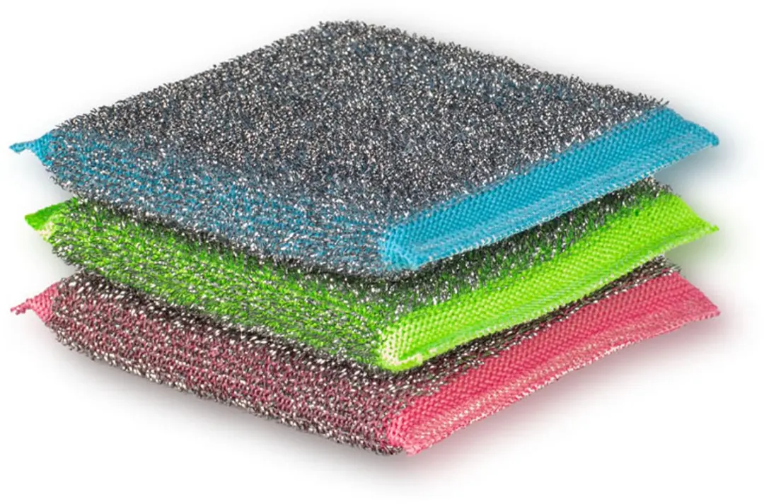 Vileda Schuurspons Glitzi Power Inox Colors - 3 Stuks - afbeelding 6 van 6