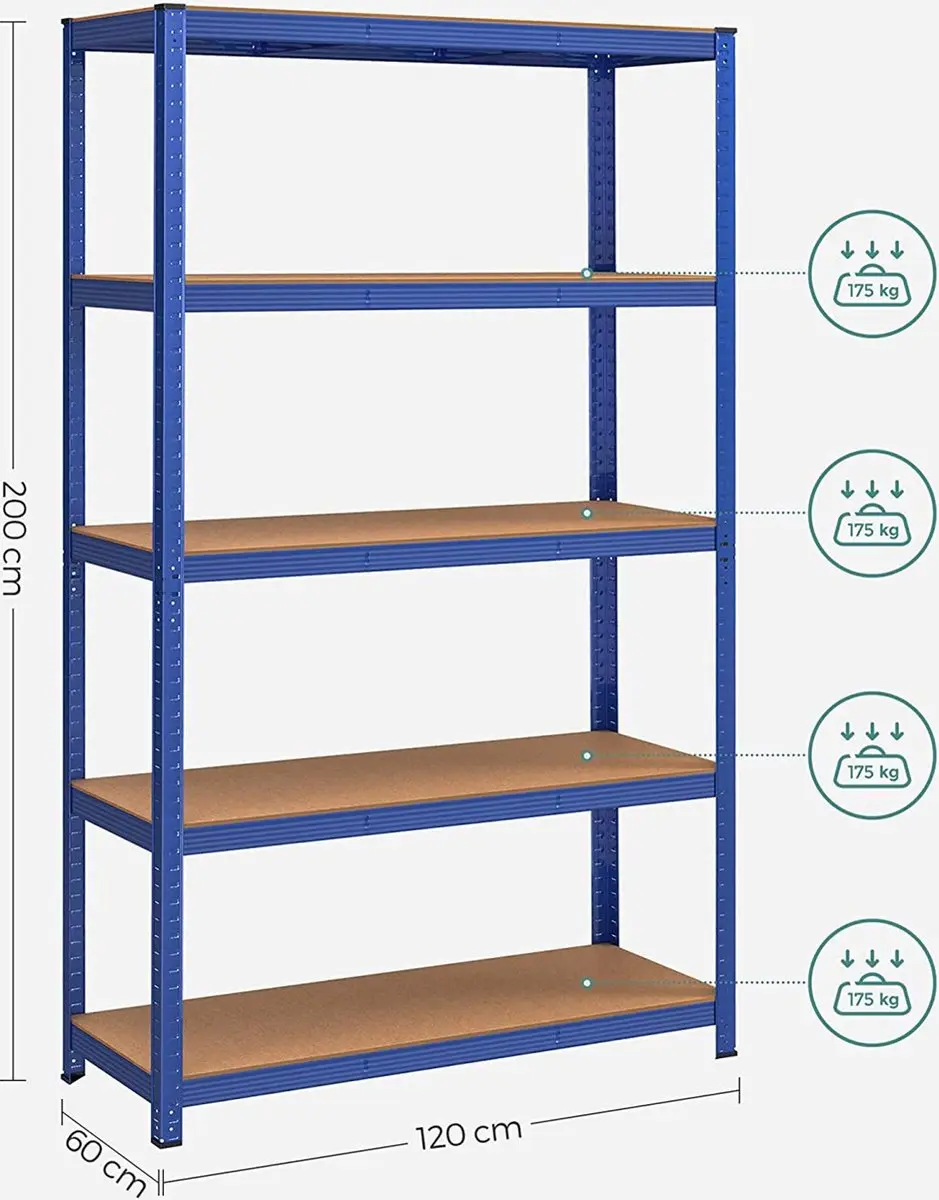 Songmics Zwaarlastrek Blauw - 875 kg - afbeelding 4 van 6