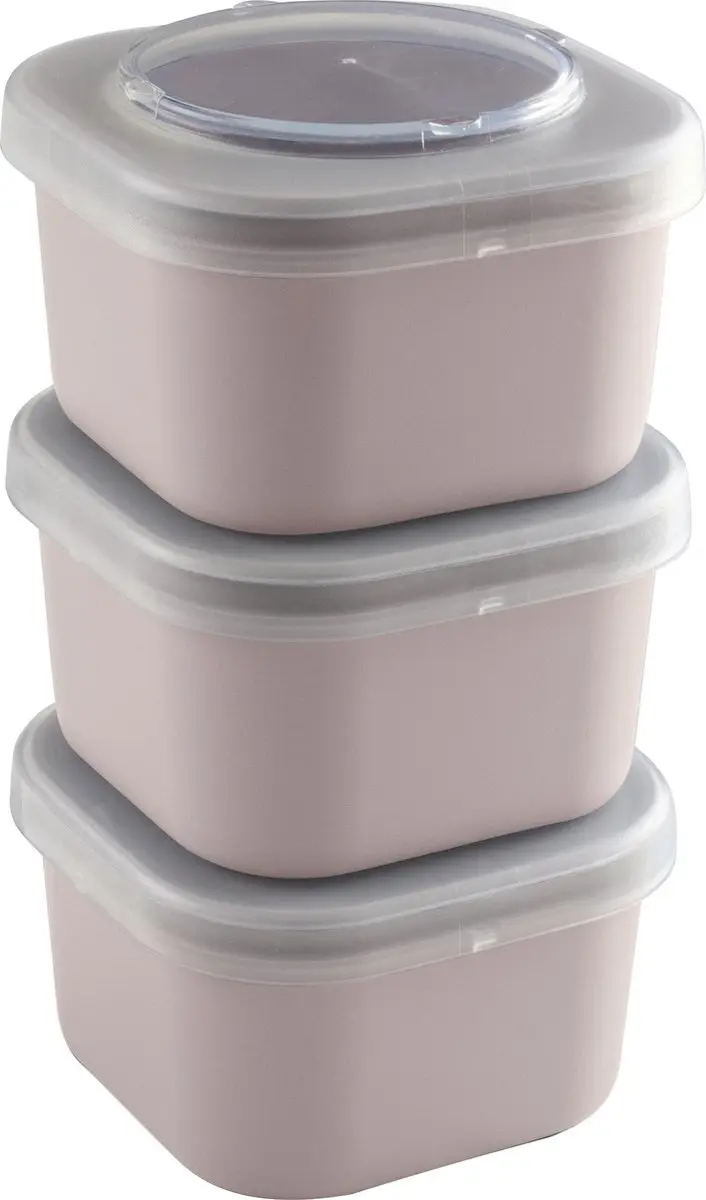 Sunware Sigma Food to go Lunchbakjes - 3 Stuks 0,75L Roze