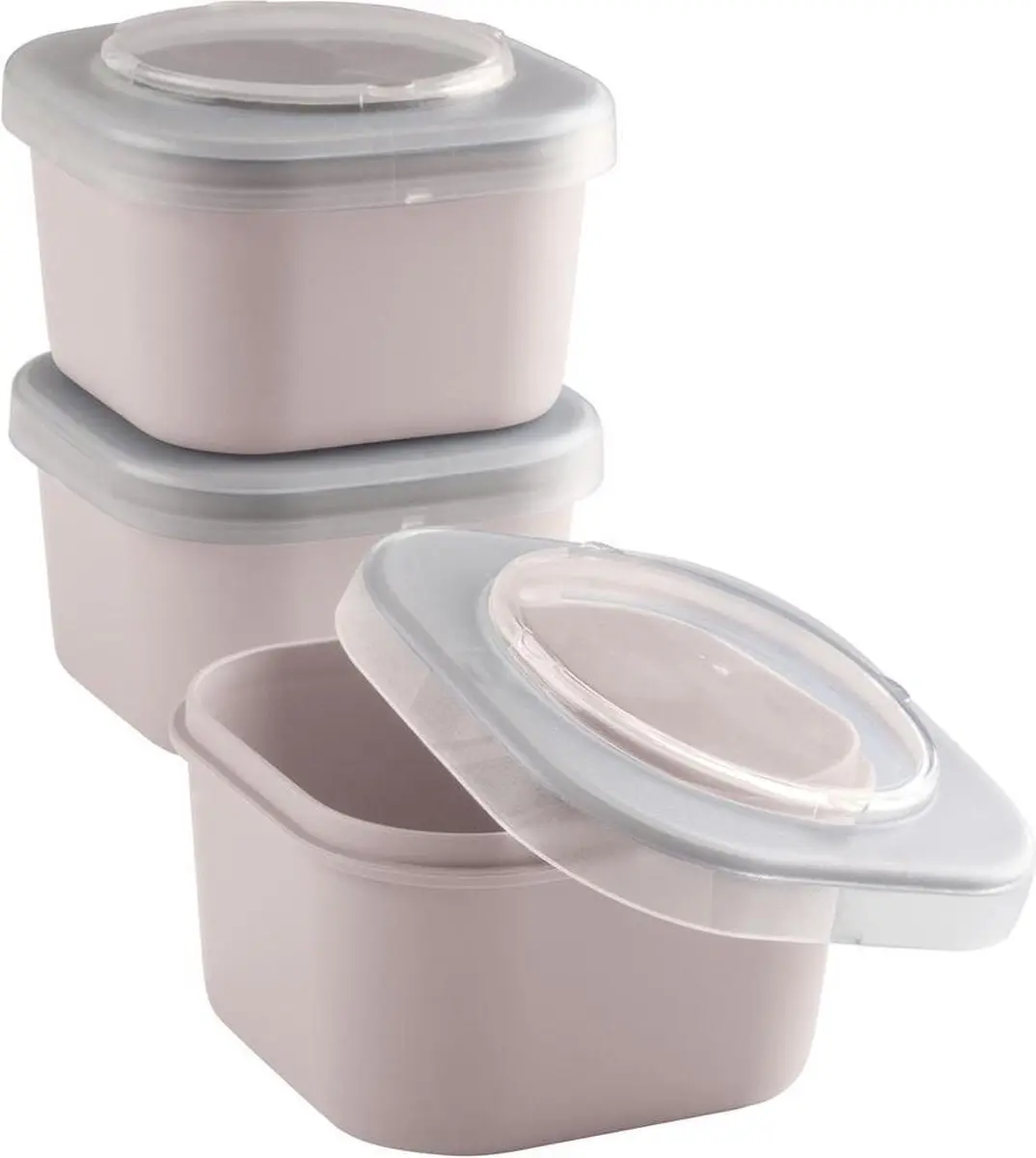 Sunware Sigma Food to go Lunchbakjes - 3 Stuks 0,75L Roze