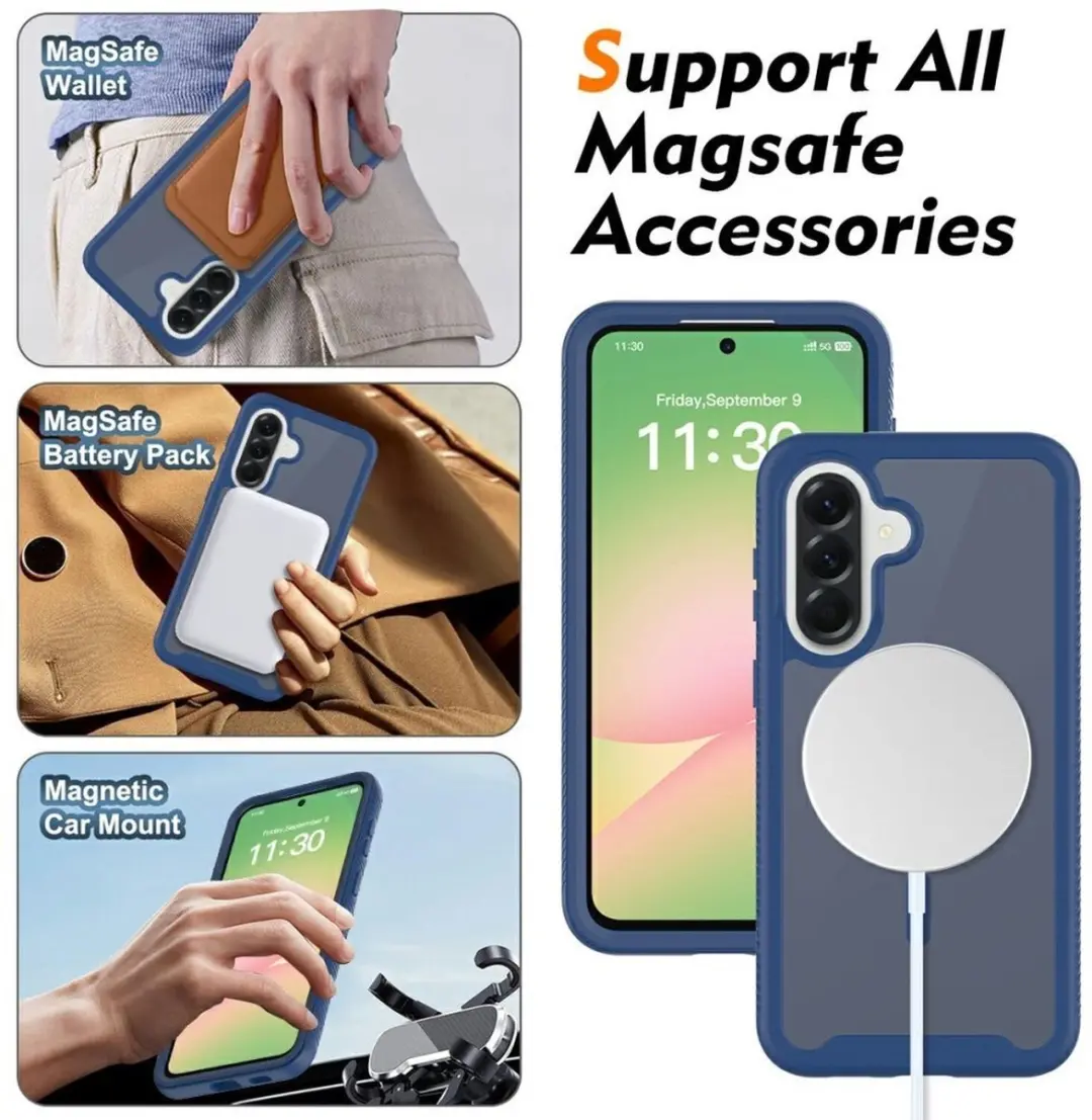Selected Hoesje Samsung Galaxy A57 MagSafe Blauw